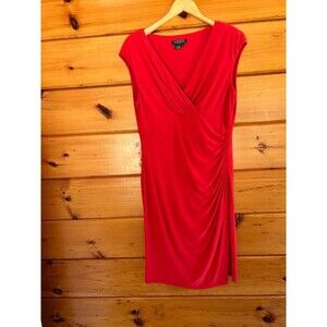 Lauren Ralph Lauren Red Midi Dress